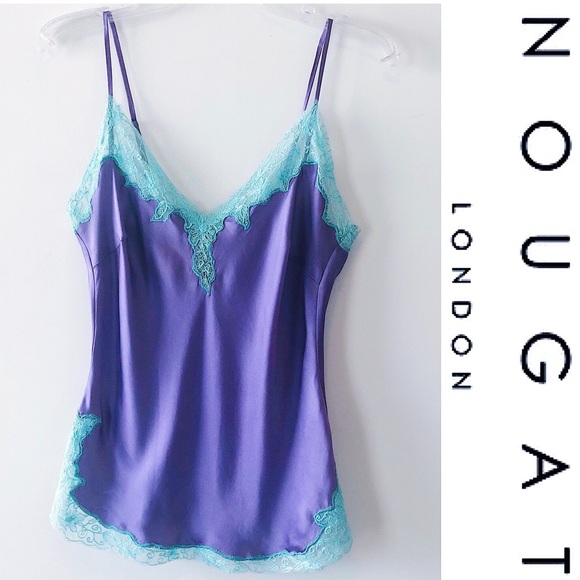 Nougat London Tops - NWT Nougat London 💯 % Lavender Silk Tank Top
